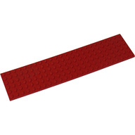 Lego destička 6x24, červená (3026 RED)